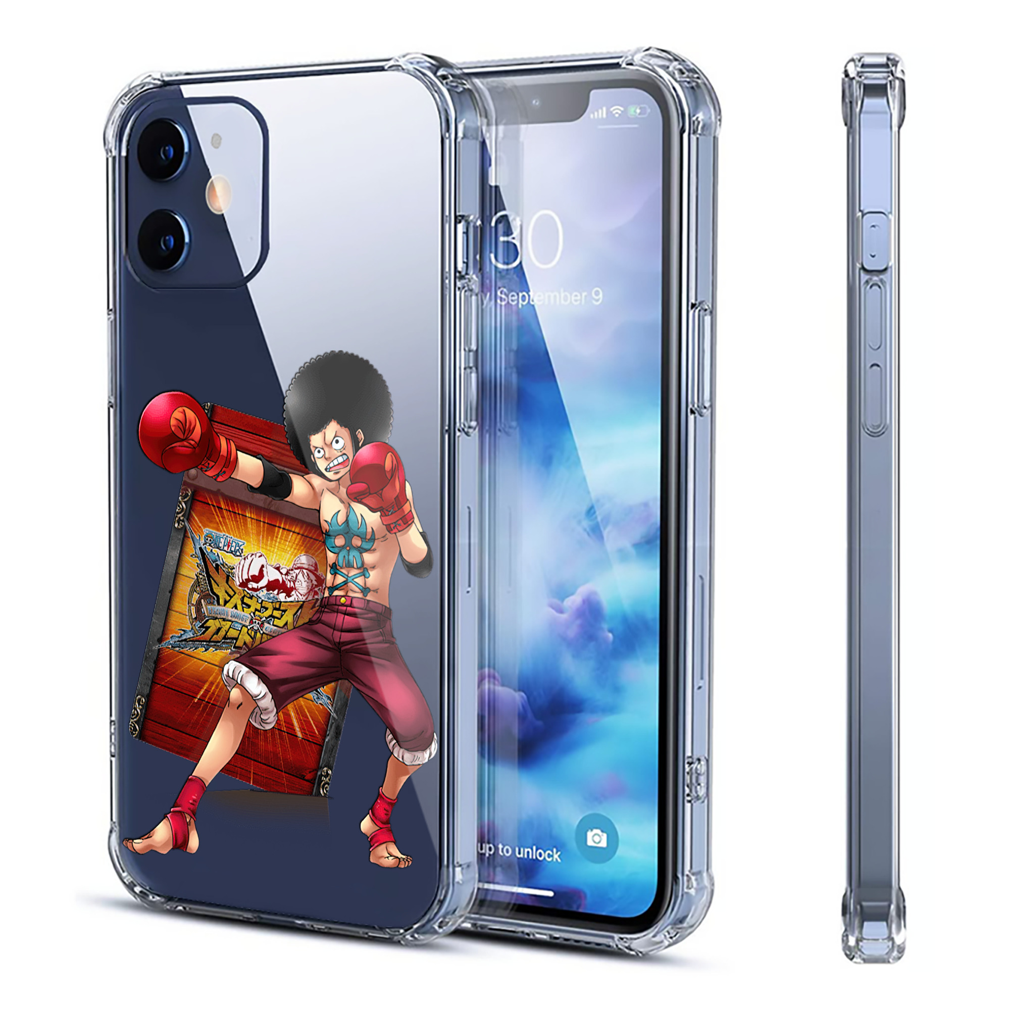 （画像用） ワンピース モンキー・D・ルフィ ONE PIECE Monkey D. Luffy 【iPhone 12シリーズ対応】透明スマホケース（クリアソフトケース）